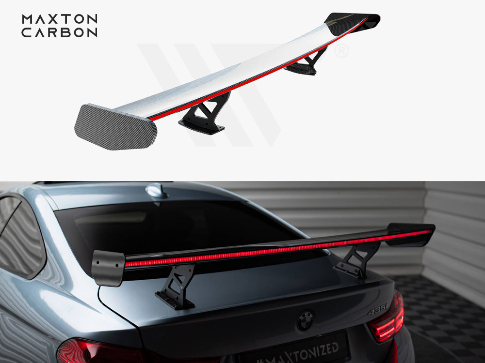 Maxton carbon spoiler with internal brackets uprights + led bmw 4 series f32 m-pack coupe 1 Maxton carbon spoiler with internal brackets uprights + led bmw 4 series f32 m-pack coupe