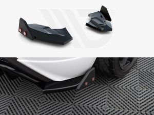 Maxton Rear Side Splitters V3 + Flaps Ford Fiesta ST Mk7 Facelift Models