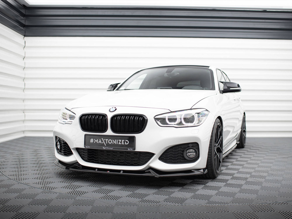 Maxton front splitter v5 bmw 1 series m-pack / m140i f20 facelift models 2 Maxton front splitter v5 bmw 1 series m-pack / m140i f20 facelift models - image 2