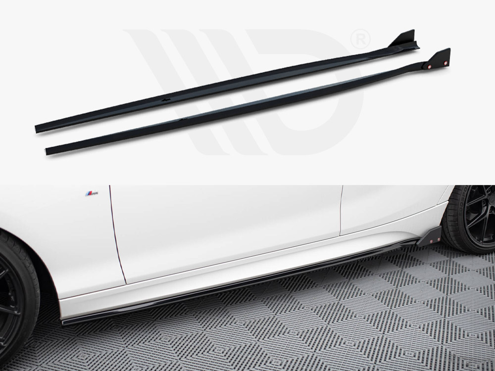 Maxton side skirts diffusers v4 + flaps bmw 1 series m-pack/m140i f20 facelift models 1 Maxton side skirts diffusers v4 + flaps bmw 1 series m-pack/m140i f20 facelift models
