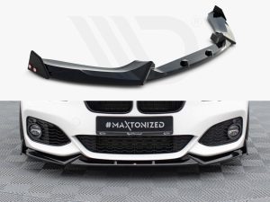 Maxton Front Splitter V5 + Flaps BMW 1 Series M-Pack/M140i F20 Facelift Models