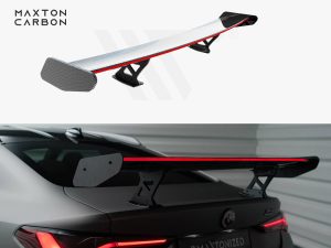 Maxton Carbon Spoiler with Internal Brackets Uprights + LED BMW M4 G82 / M440i G22 / 4 Series M-Pack G22