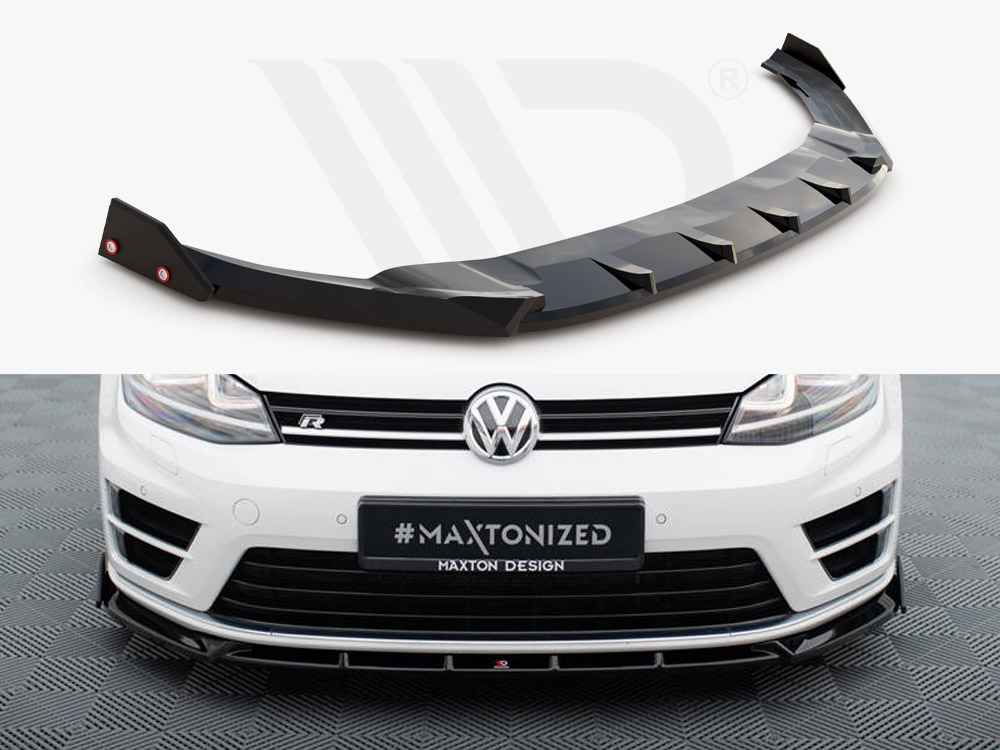 Maxton front splitter v5 + flaps volkswagen golf r/r-line mk7 1 Maxton front splitter v5 + flaps volkswagen golf r/r-line mk7