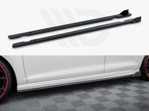 Maxton Side Skirts Diffusers V3 + Flaps for Volkswagen Golf R/R-Line Mk7