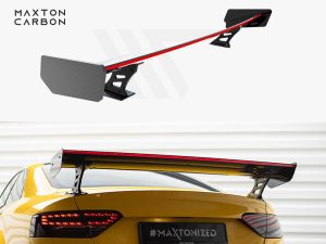 Maxton Carbon Spoiler with External Brackets Uprights + LED for Audi A5 Coupe (8T)