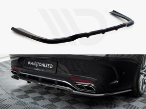 Maxton Rear Splitter (Vertical Bars) Mercedes-Benz S Coupe AMG-Line C217 Facelift Models