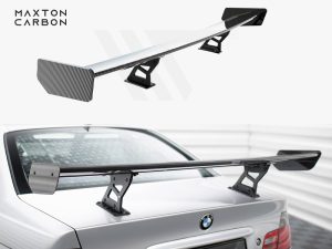 Maxton Carbon Spoiler with Internal Brackets Uprights BMW 3 Series Coupe E46