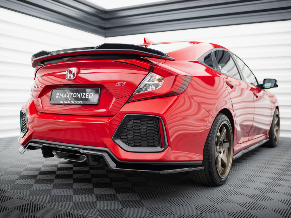Maxton central rear splitter (vertical bars) honda civic si mk10 2 Maxton central rear splitter (vertical bars) honda civic si mk10 - image 2