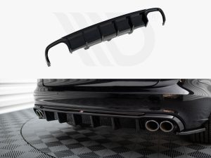 Maxton Rear Valance Audi A6 Avant C7 (Version with Dual Exhausts on Both Sides)