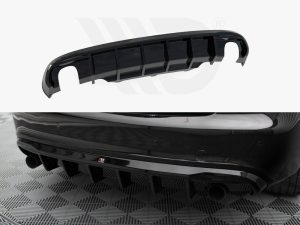 Maxton Rear Valance Audi A5 Coupe/Cabrio S-Line 8T (Version with Single Exhausts on Both Sides)