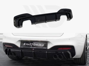 Maxton Rear Valance V3 BMW 1 Series M-Pack/M140i F20 Facelift Models (Version with Dual Exhausts on Both Sides)