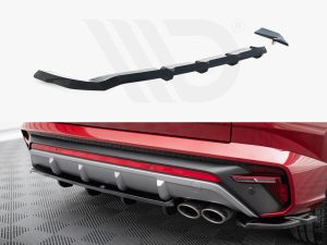 Maxton Central Rear Splitter (Vertical Bars) Hyundai Tucson N-Line Mk4