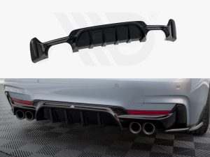 Maxton Rear Valance BMW 4 Series Coupe/Gran Coupe/Cabrio M-Pack F32/F36/F33 (Version with Dual Exhausts on Both Sides)