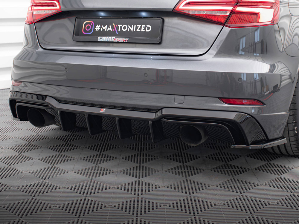 Maxton rear valance audi a3 s-line sportback 8v facelift models (version with single exhausts on both sides) 3 Maxton rear valance audi a3 s-line sportback 8v facelift models (version with single exhausts on both sides) - image 3