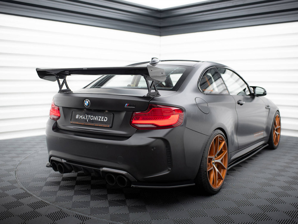 Maxton carbon spoiler with external brackets uprights bmw m2 f87 2 Maxton carbon spoiler with external brackets uprights bmw m2 f87 - image 2