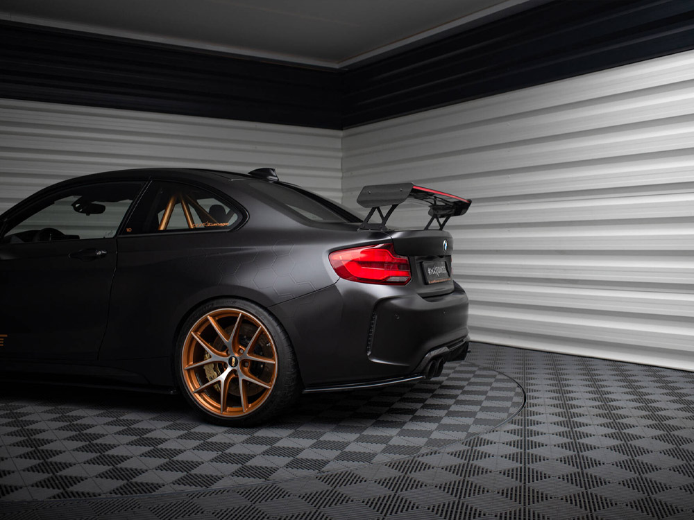 Maxton carbon spoiler with external brackets uprights + led for bmw m2 f87 13 Maxton carbon spoiler with external brackets uprights + led for bmw m2 f87 - image 13