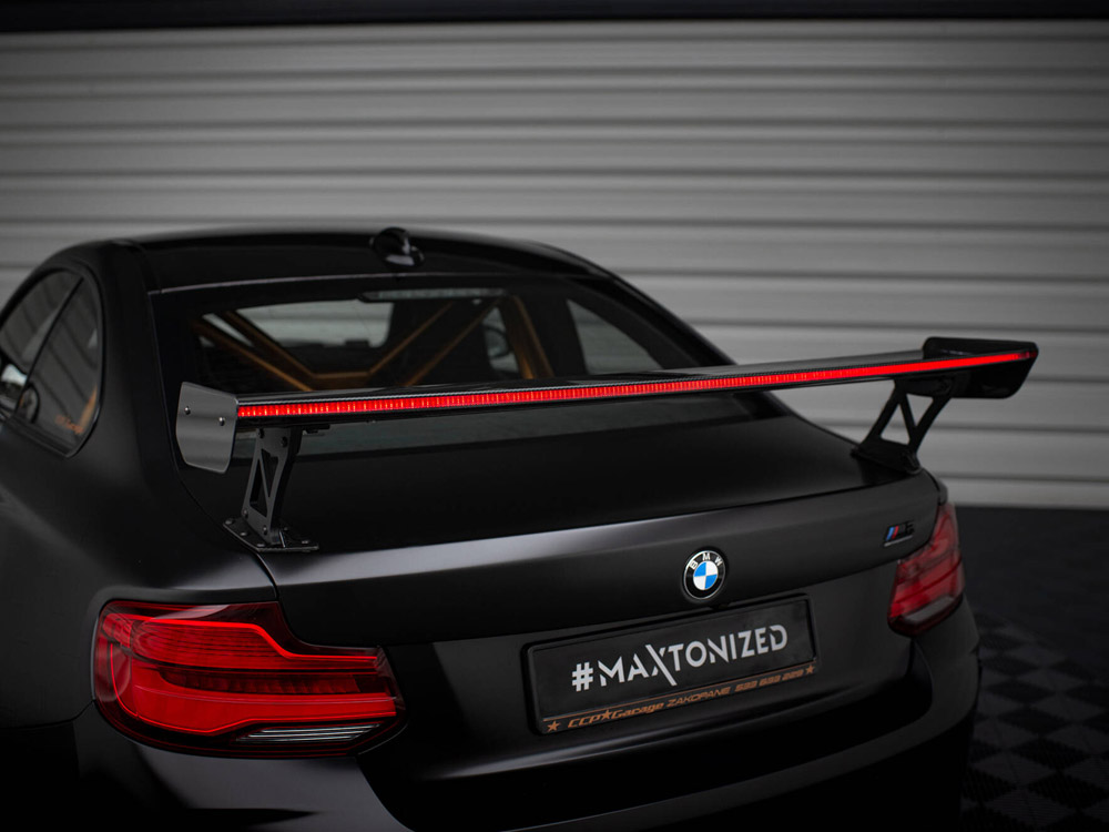 Maxton carbon spoiler with external brackets uprights + led for bmw m2 f87 14 Maxton carbon spoiler with external brackets uprights + led for bmw m2 f87 - image 14