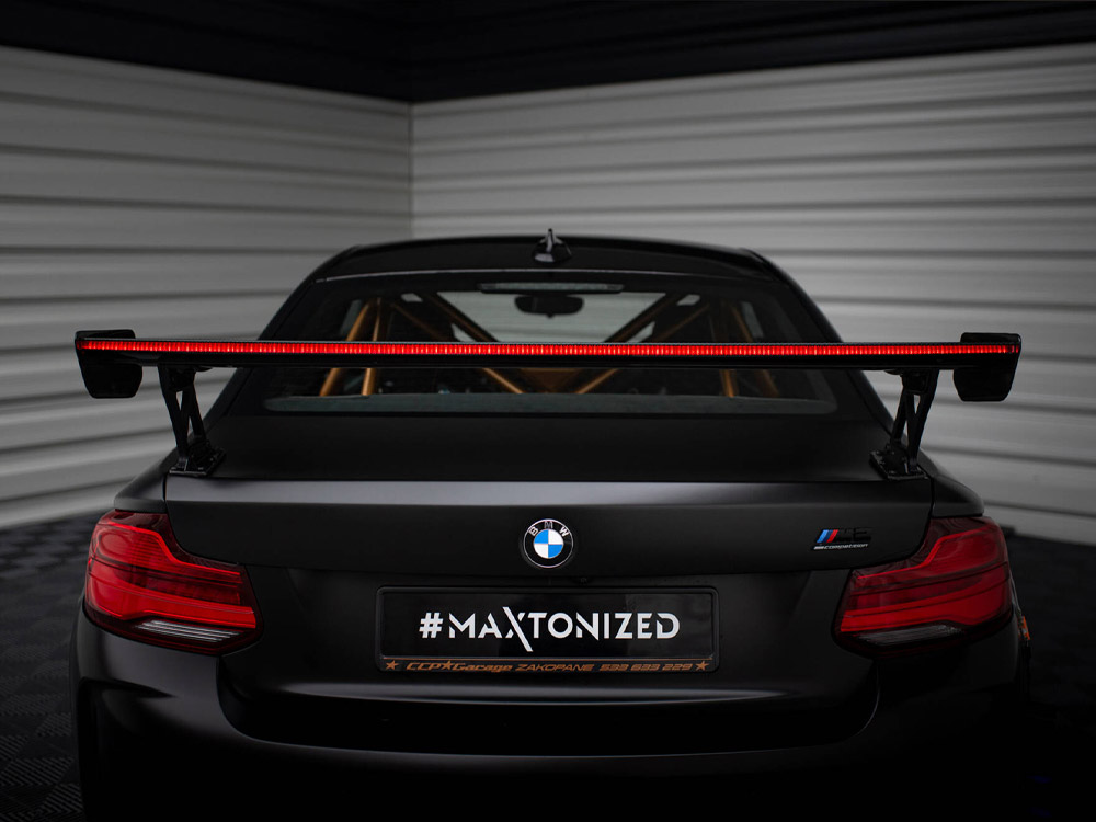 Maxton carbon spoiler with external brackets uprights + led for bmw m2 f87 15 Maxton carbon spoiler with external brackets uprights + led for bmw m2 f87 - image 15