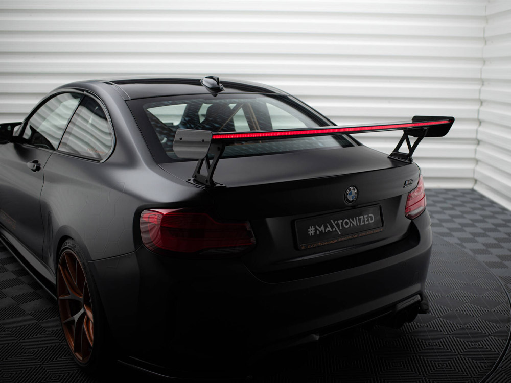 Maxton carbon spoiler with external brackets uprights + led for bmw m2 f87 12 Maxton carbon spoiler with external brackets uprights + led for bmw m2 f87 - image 12