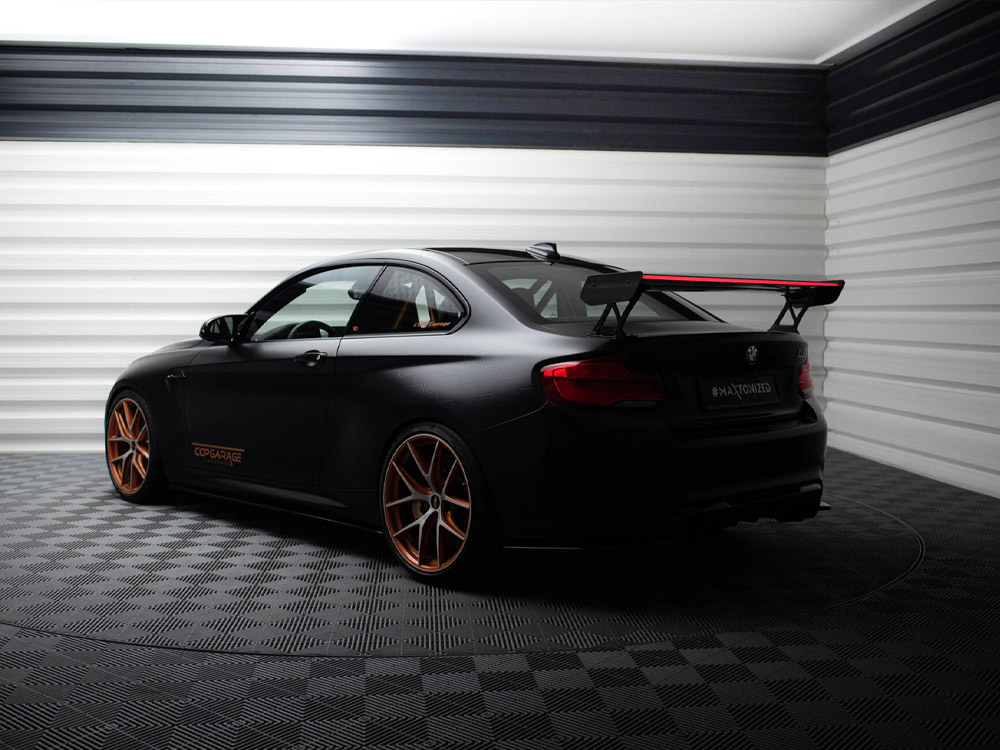 Maxton carbon spoiler with external brackets uprights + led for bmw m2 f87 7 Maxton carbon spoiler with external brackets uprights + led for bmw m2 f87 - image 7