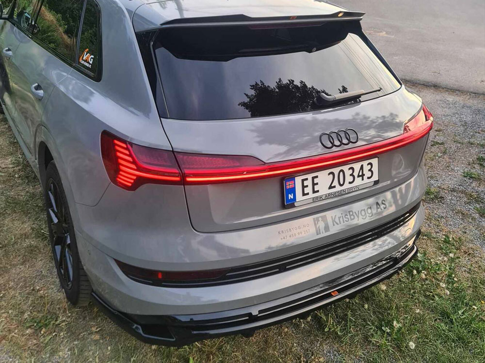 Maxton central rear splitter (vertical bars) audi e-tron s-line 5 Maxton central rear splitter (vertical bars) audi e-tron s-line - image 5