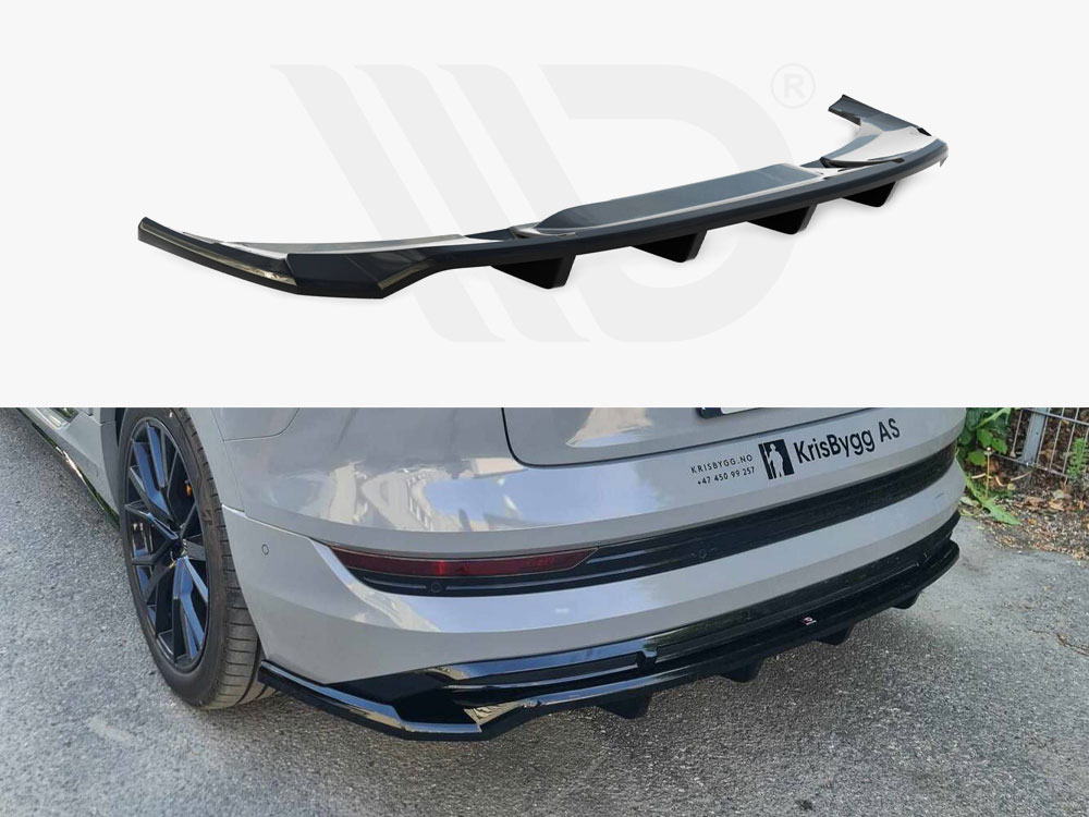 Maxton central rear splitter (vertical bars) audi e-tron s-line 1 Maxton central rear splitter (vertical bars) audi e-tron s-line