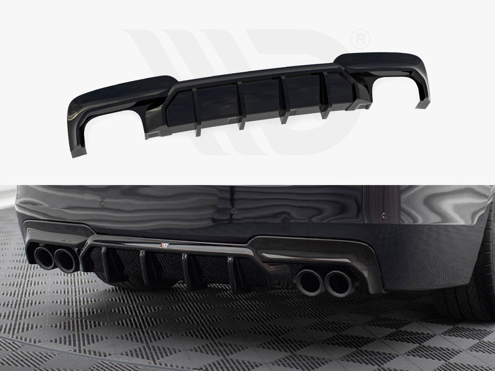 Maxton rear valance v2 bmw 5 series m-pack f10/f11 (version with two double exhausts) 1 Maxton rear valance v2 bmw 5 series m-pack f10/f11 (version with two double exhausts)
