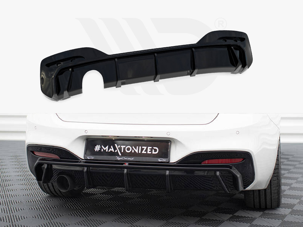 Maxton rear valance v3 bmw 1 series m-pack f20 facelift models (version with single exhaust on one side) 1 Maxton rear valance v3 bmw 1 series m-pack f20 facelift models (version with single exhaust on one side)