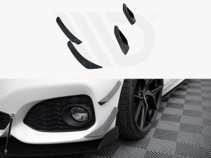 Maxton Front Bumper Wings (Canards) BMW 1 Series M-Pack/M140i F20 Facelift Models