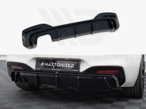 Maxton Rear Valance V3 BMW 1 Series M-Pack F20 Facelift Models (Single Side Dual Exhaust Version)
