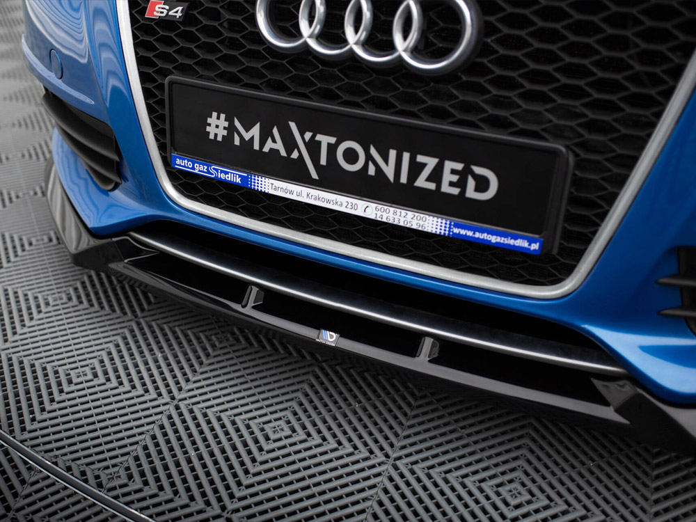 Maxton front splitter v4 audi s4/a4 s-line b8 4 Maxton front splitter v4 audi s4/a4 s-line b8 - image 4