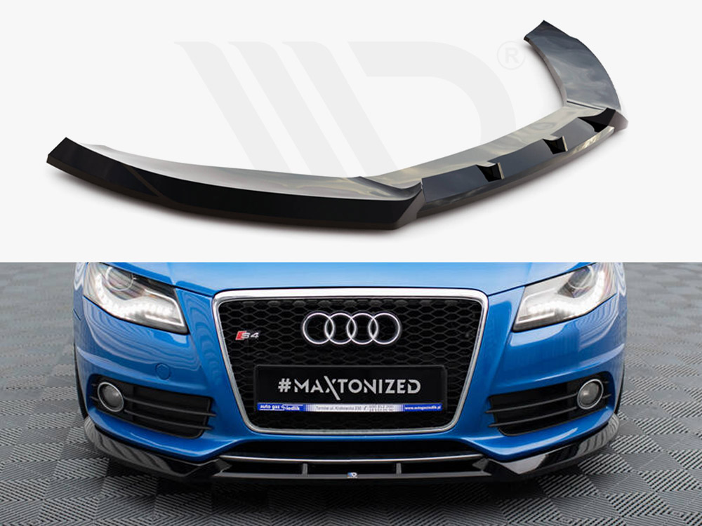 Maxton front splitter v4 audi s4/a4 s-line b8 1 Maxton front splitter v4 audi s4/a4 s-line b8