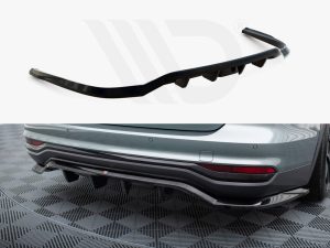 Maxton Central Rear Splitter (Vertical Bars) Audi A6 Allroad C8