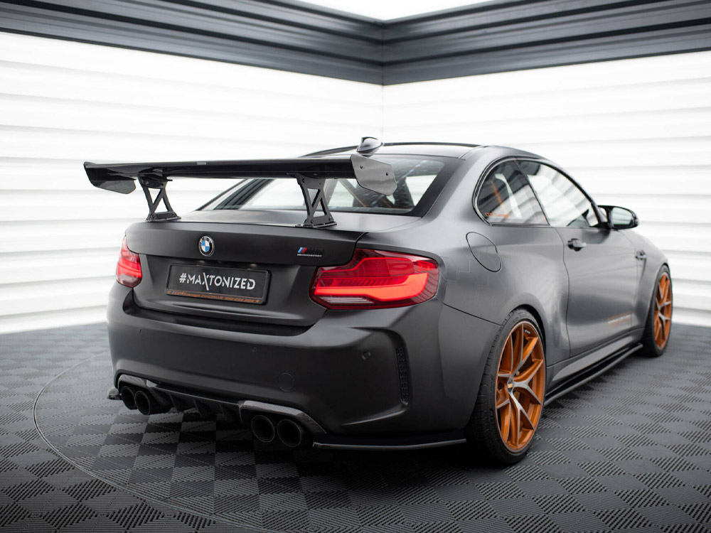 Maxton carbon spoiler with internal brackets uprights bmw m2 f87 2 Maxton carbon spoiler with internal brackets uprights bmw m2 f87 - image 2