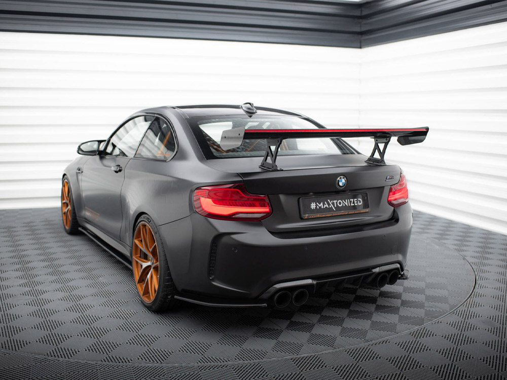 Maxton carbon spoiler with internal brackets uprights + led bmw m2 f87 2 Maxton carbon spoiler with internal brackets uprights + led bmw m2 f87 - image 2