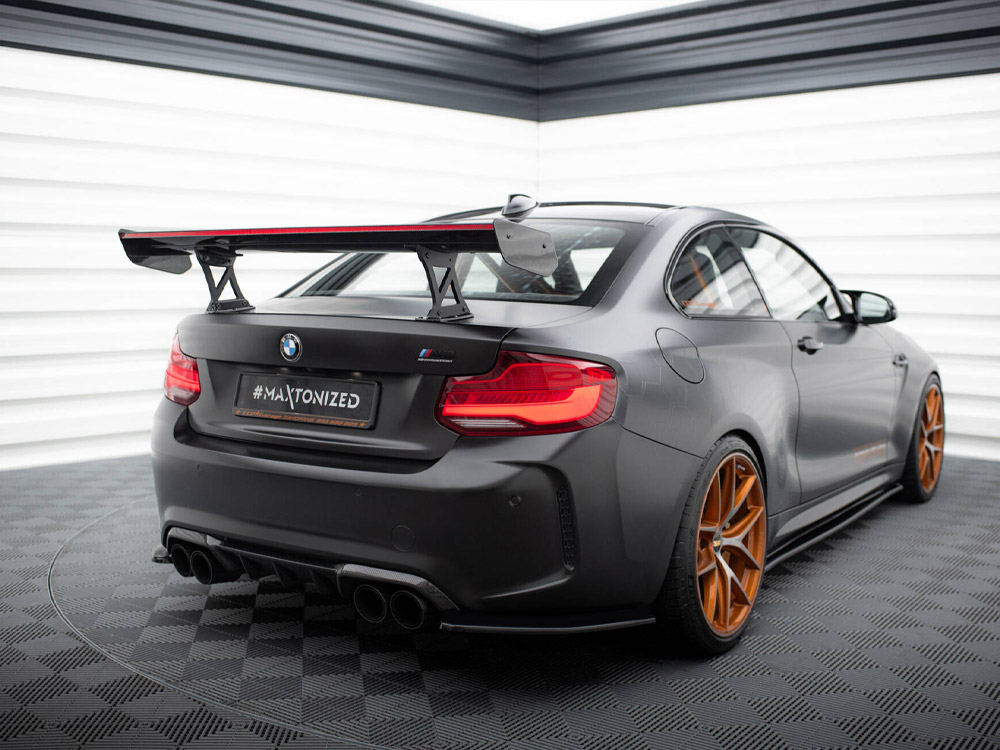 Maxton carbon spoiler with internal brackets uprights + led bmw m2 f87 3 Maxton carbon spoiler with internal brackets uprights + led bmw m2 f87 - image 3