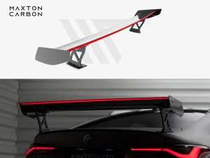 Maxton Carbon Spoiler with External Brackets Uprights + LED BMW M4 G82 / M440i G22 / 4 Series M-Pack G22