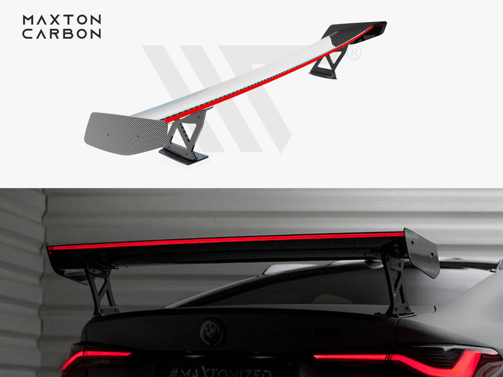 Maxton carbon spoiler with external brackets uprights + led bmw m4 g82 / m440i g22 / 4 series m-pack g22 1 Maxton carbon spoiler with external brackets uprights + led bmw m4 g82 / m440i g22 / 4 series m-pack g22