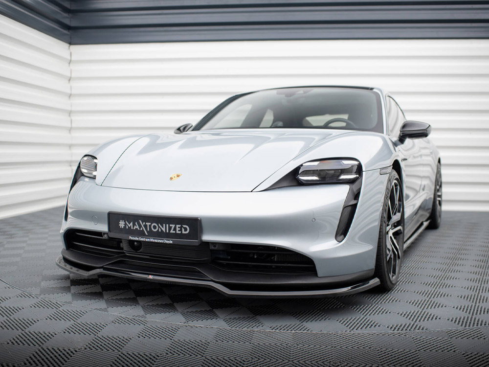 Maxton front splitter porsche taycan / taycan 4 / taycan 4s / taycan gts mk1 2 Maxton front splitter porsche taycan / taycan 4 / taycan 4s / taycan gts mk1 - image 2
