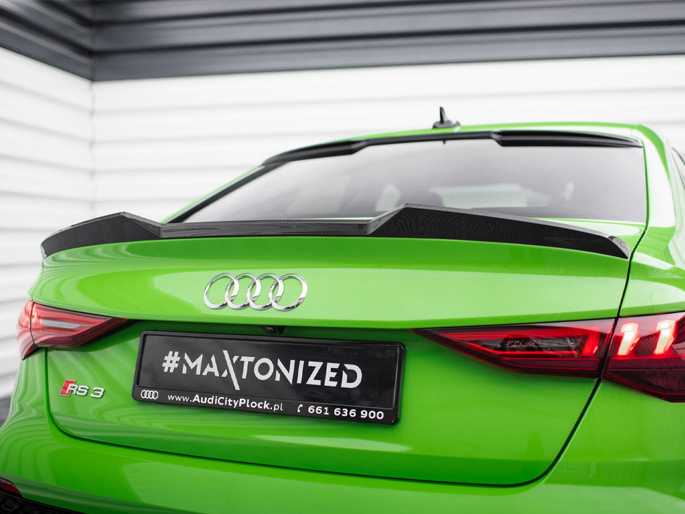 Maxton carbon fibre tailgate spoiler for audi rs3 saloon 8y 3 Maxton carbon fibre tailgate spoiler for audi rs3 saloon 8y - image 3