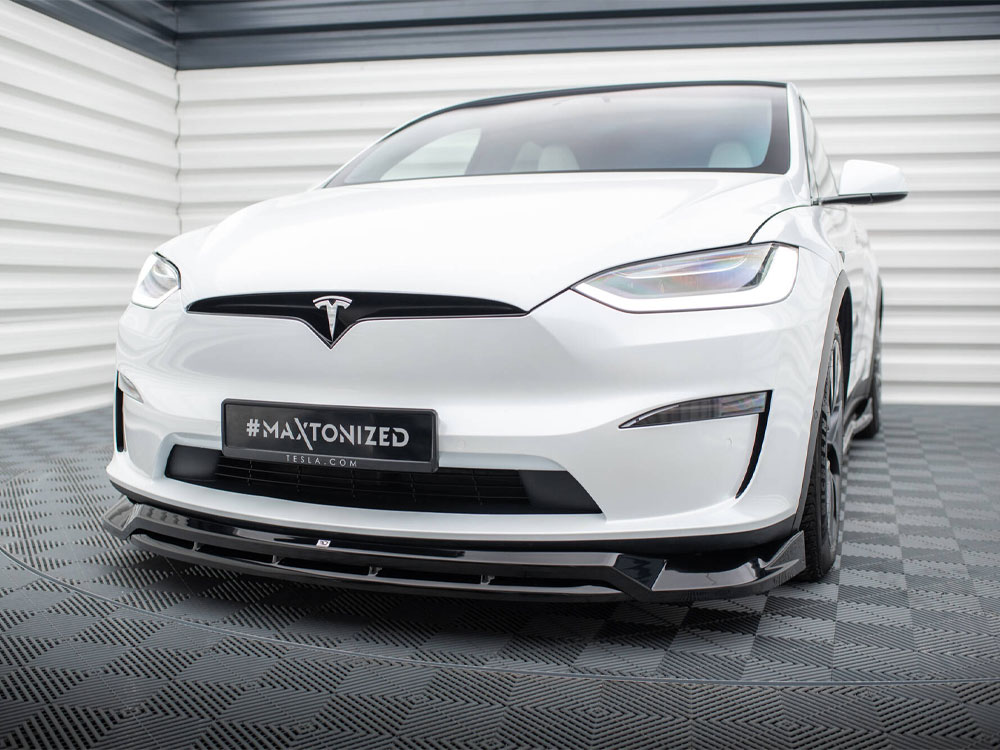 Maxton front splitter v1 tesla model x mk1 facelift models 2 Maxton front splitter v1 tesla model x mk1 facelift models - image 2