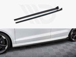 Maxton Side Skirts Diffusers V3 Audi RS3 Saloon 8V Facelift Models