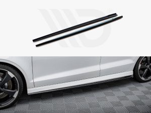 Maxton Side Skirts Diffusers V2 Audi RS3 Saloon 8V Facelift Models