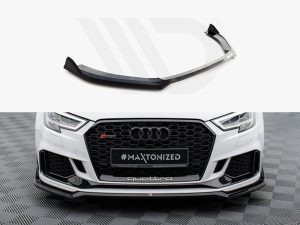 Maxton Front Splitter V4 Audi RS3 Saloon 8V Facelift Models