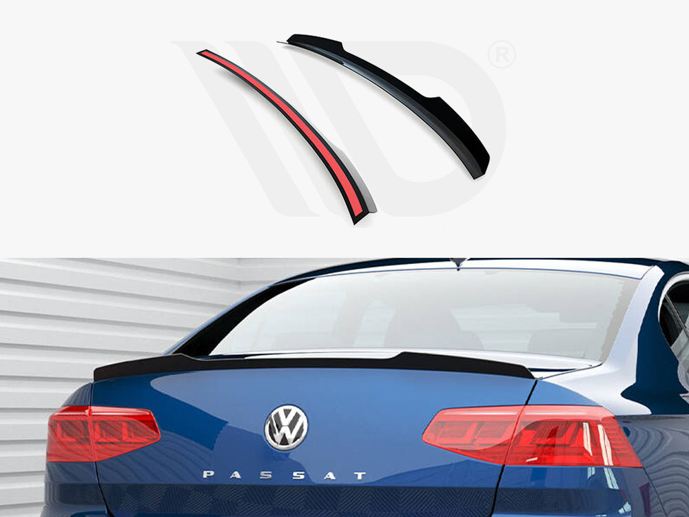 Maxton spoiler cap volkswagen passat saloon r-line mk8 1 Maxton spoiler cap volkswagen passat saloon r-line mk8
