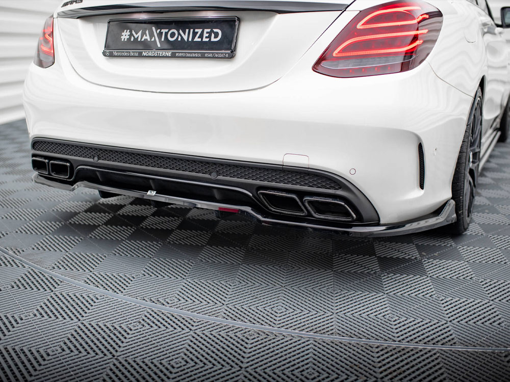 Maxton rear splitter (vertical bars) mercedes-amg c63 saloon/estate w205/s205 3 Maxton rear splitter (vertical bars) mercedes-amg c63 saloon/estate w205/s205 - image 3