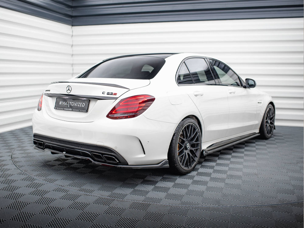 Maxton rear splitter (vertical bars) mercedes-amg c63 saloon/estate w205/s205 2 Maxton rear splitter (vertical bars) mercedes-amg c63 saloon/estate w205/s205 - image 2