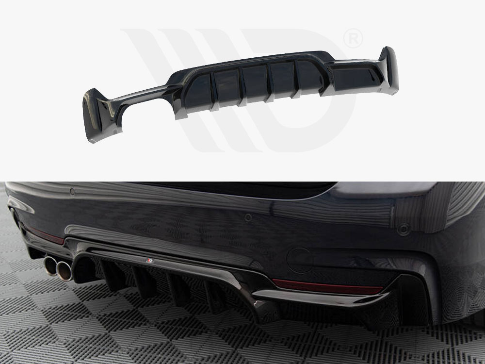 Maxton rear valance bmw 4 series coupe/gran coupe/cabrio m-pack f32/f36/f33 (version with exhaust on one side) 1 Maxton rear valance bmw 4 series coupe/gran coupe/cabrio m-pack f32/f36/f33 (version with exhaust on one side)