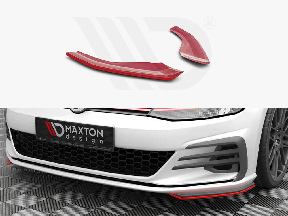 Maxton front side splitters volkswagen golf gti mk7 facelift models 1 Maxton front side splitters volkswagen golf gti mk7 facelift models