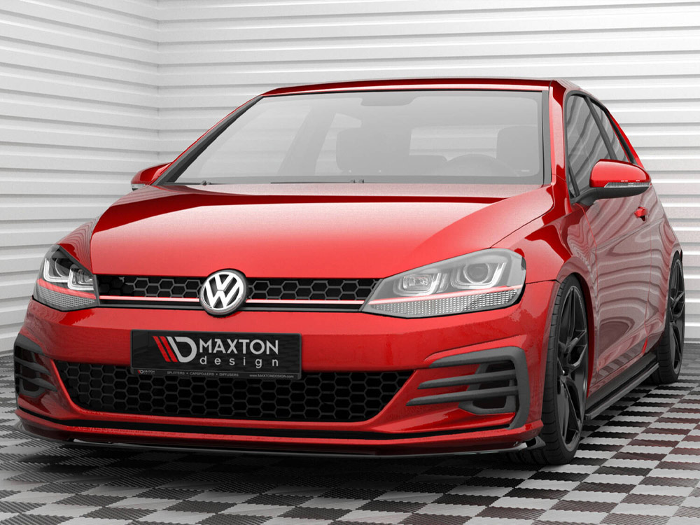 Maxton front splitter v3 volkswagen golf gti mk7 facelift models 2 Maxton front splitter v3 volkswagen golf gti mk7 facelift models - image 2